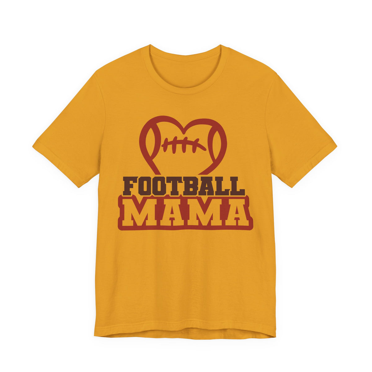 Football Mama T‑Shirt — Heart Football Mom Tee for Game Day