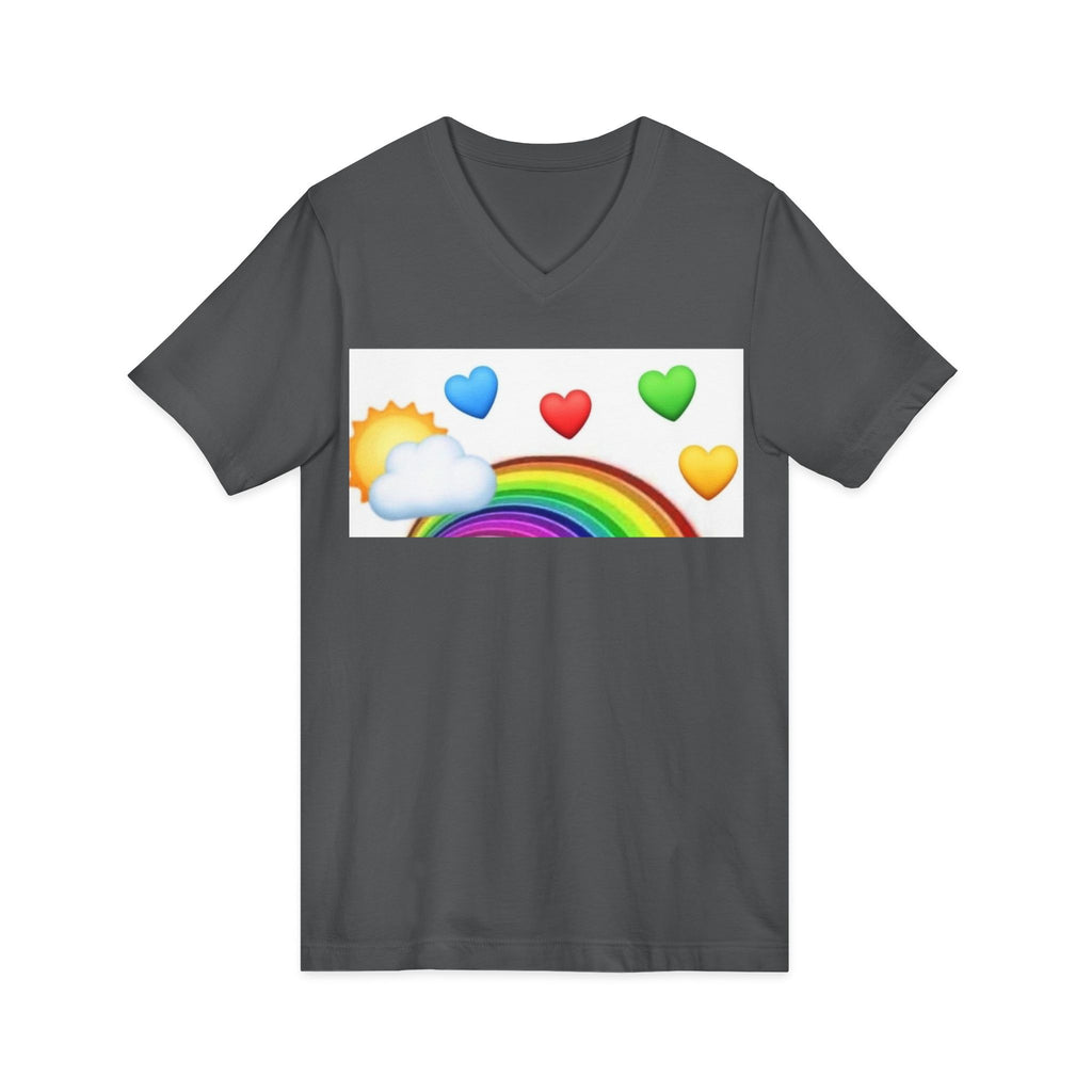 Unisex Jersey Short Sleeve V-Neck Tee