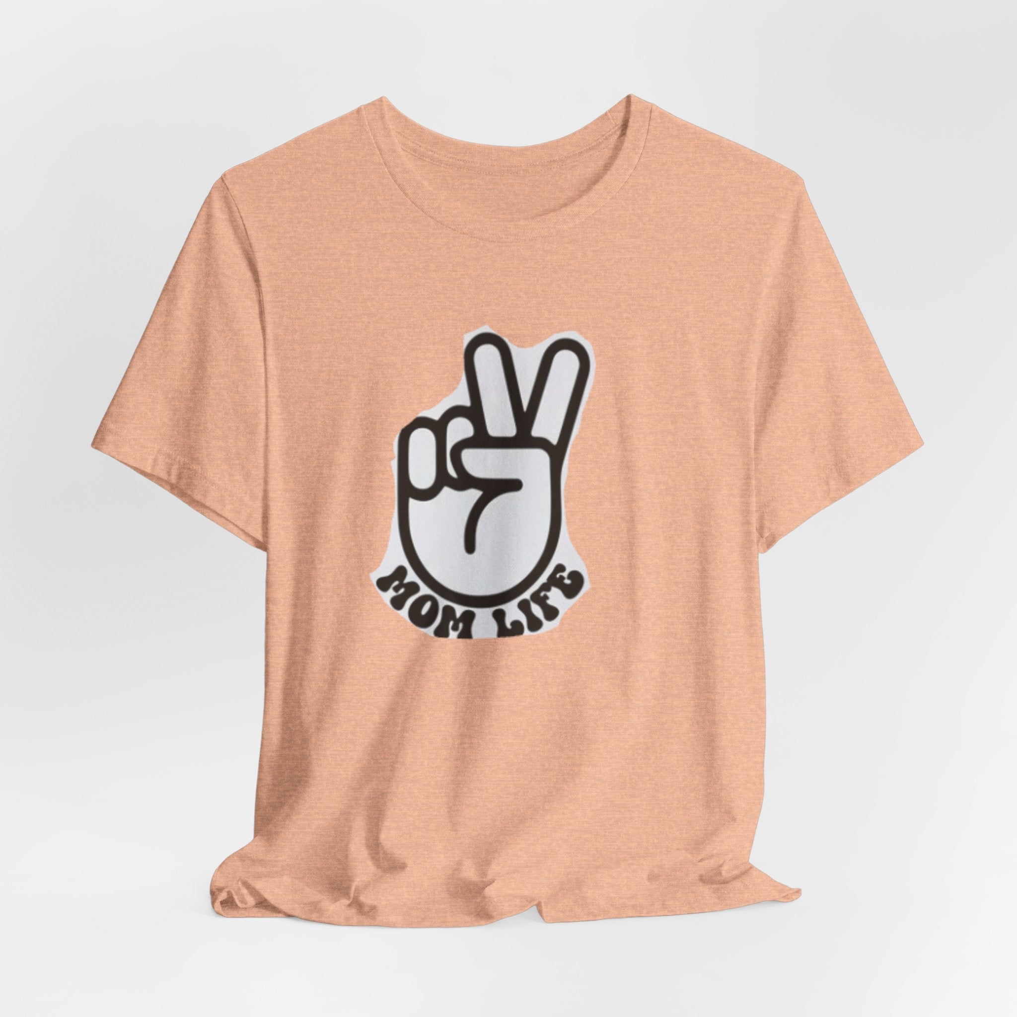 Mom Life Peace Sign T-Shirt