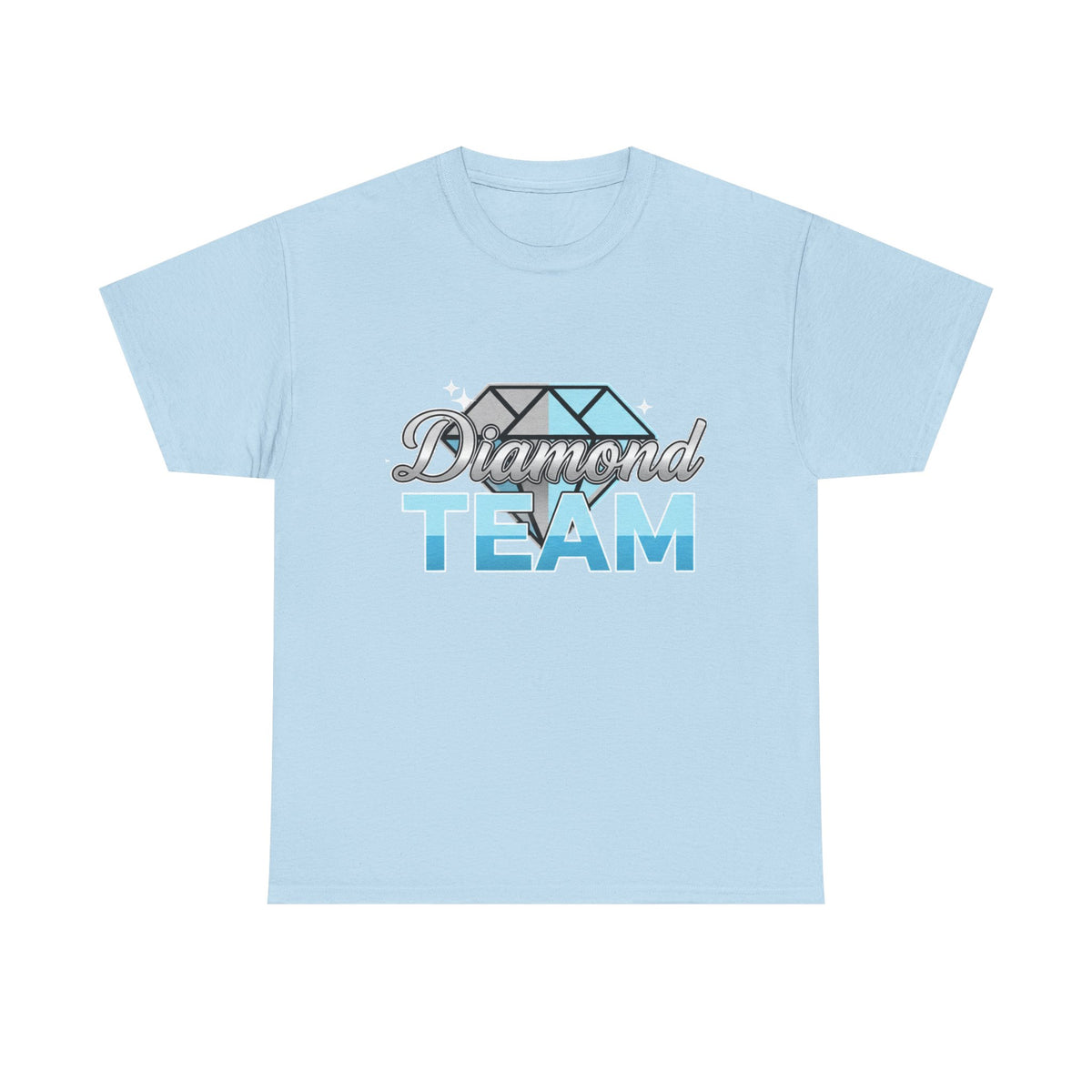 Diamond Team T-Shirt — Blue Gem Graphic Tee