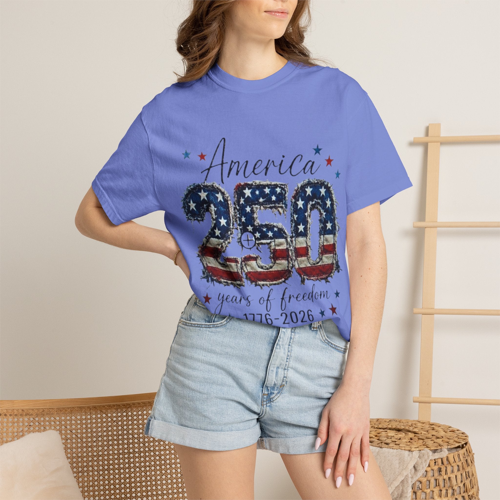 America 250 T-Shirt — 1776–2026 Stars & Stripes Patriotic Tee