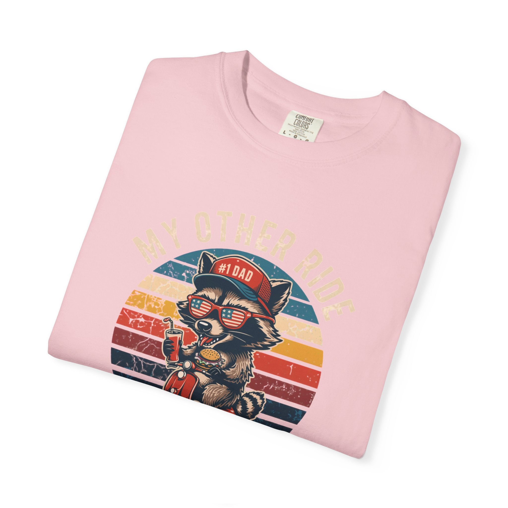 My Other Ride Is Your Dad T-Shirt — Cute Motorcycle Puppy Graphic Tee for Dad, Father's Day Gift