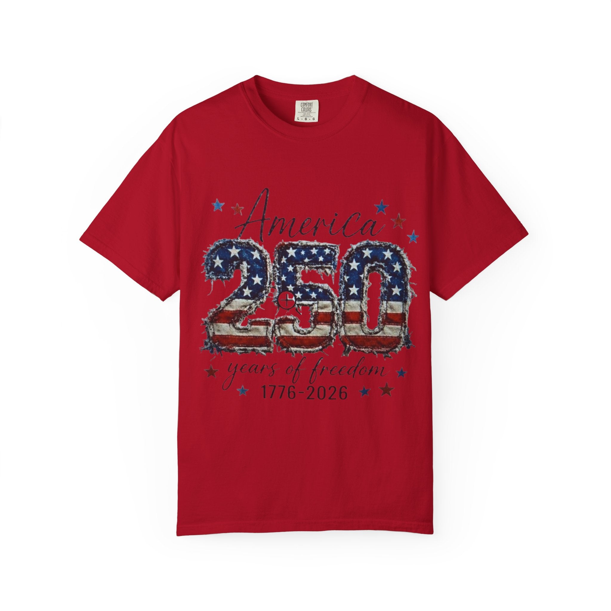 America 250 T-Shirt — 1776–2026 Stars & Stripes Patriotic Tee