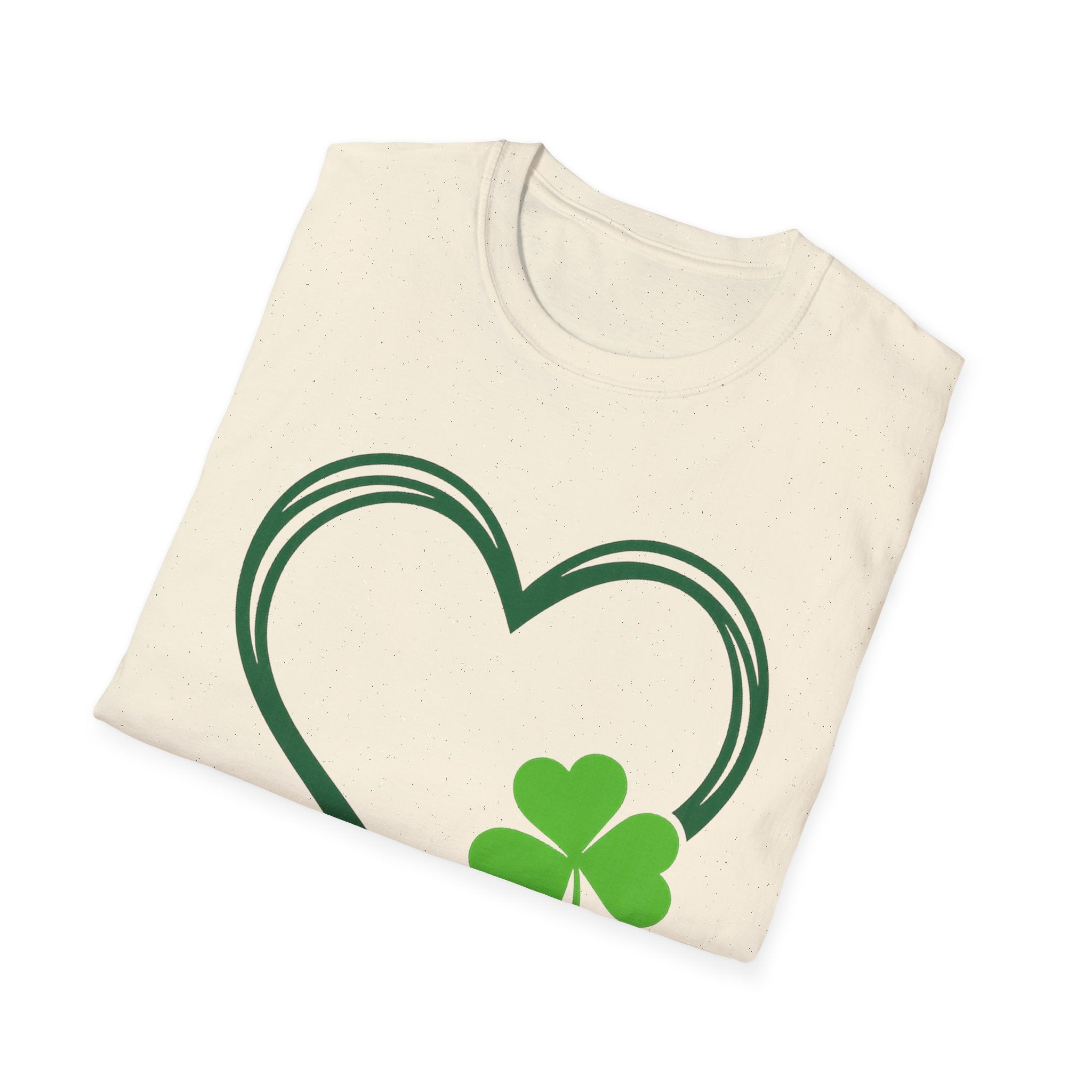 Soft Cotton Shamrock Heart Tee