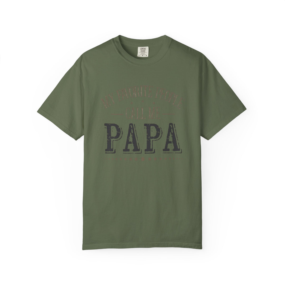 Papa T-Shirt – “My Favorite People Call Me Papa” Vintage Dad Tee