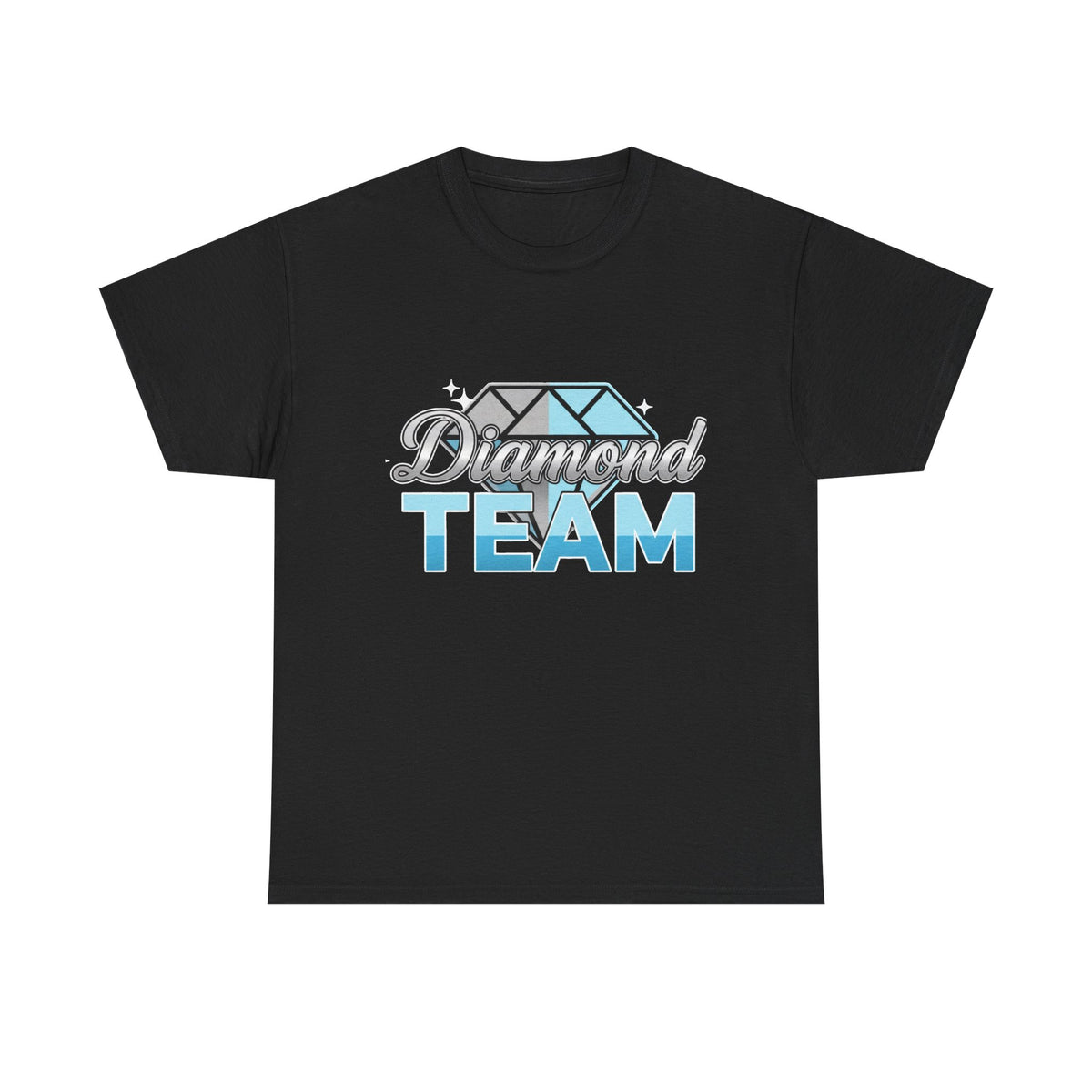 Diamond Team T-Shirt — Blue Gem Graphic Tee