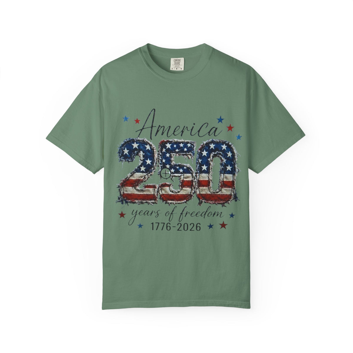 America 250 T-Shirt — 1776–2026 Stars & Stripes Patriotic Tee