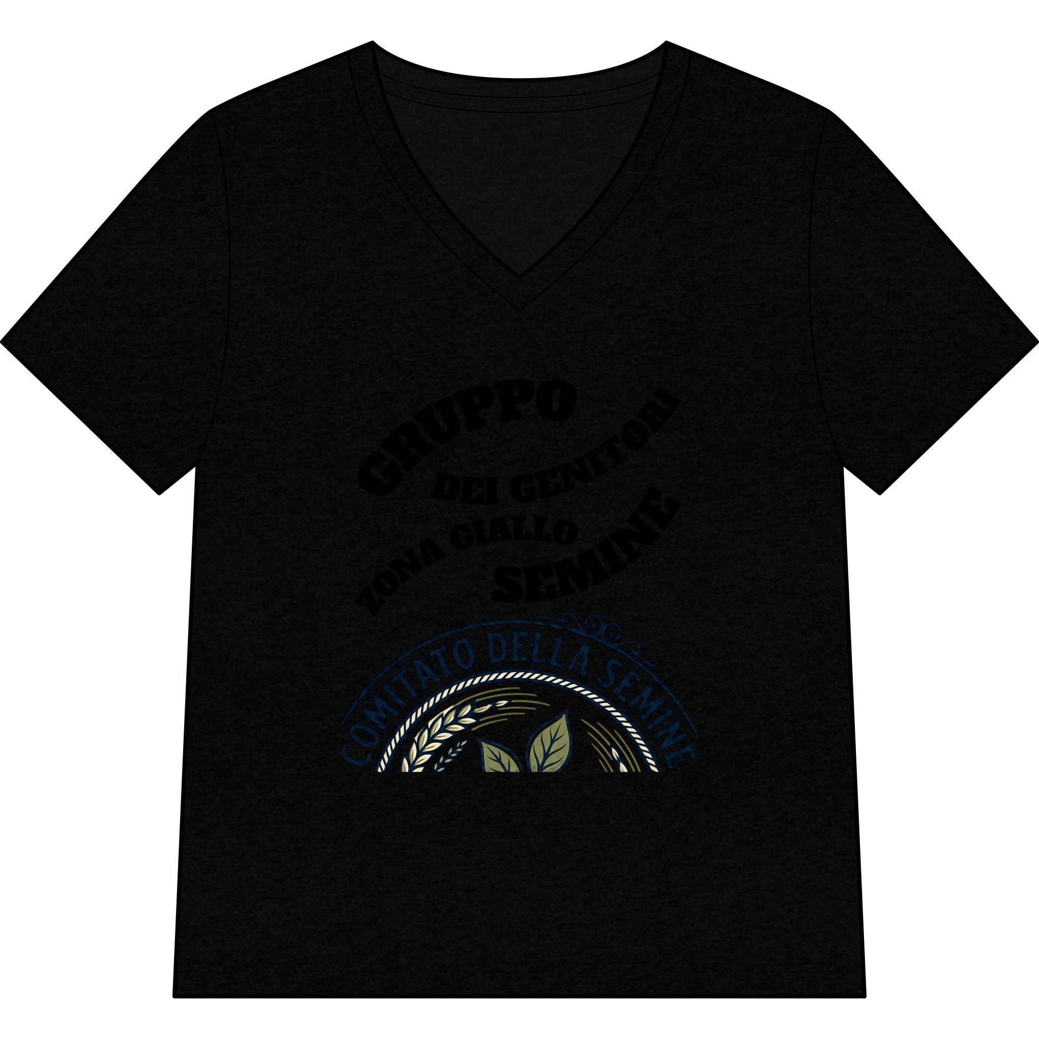 Italian Seed Committee V-Neck Tee — 'Gruppo Dei Genitori Zona Giallo Semine'
