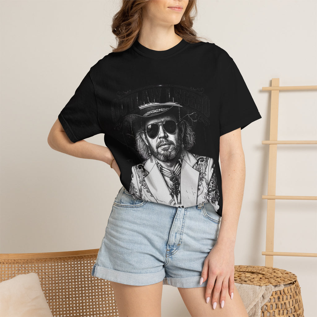 Outlaw Legend Tribute T-Shirt — David Allan Coe Memorial Graphic Tee