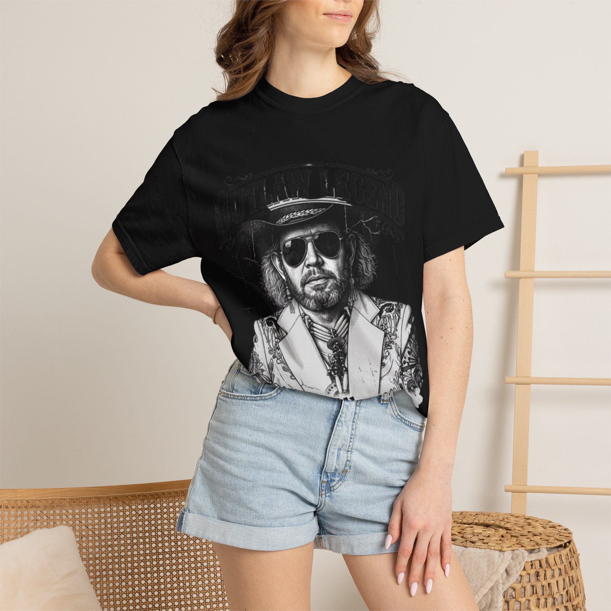 Outlaw Legend Tribute T-Shirt — David Allan Coe Memorial Graphic Tee
