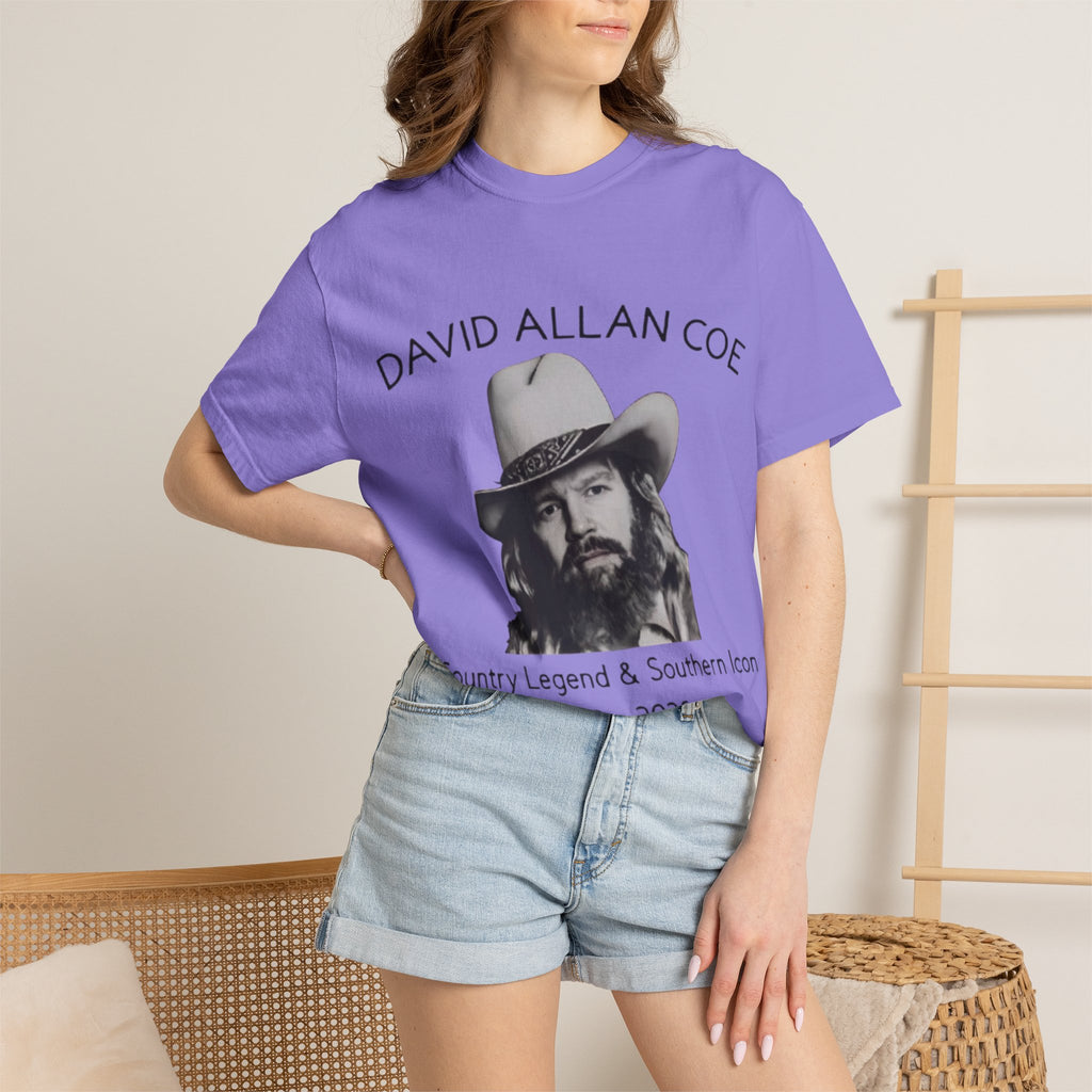 David Allan Coe Tribute T-Shirt – Vintage Cotton Memorial Tee