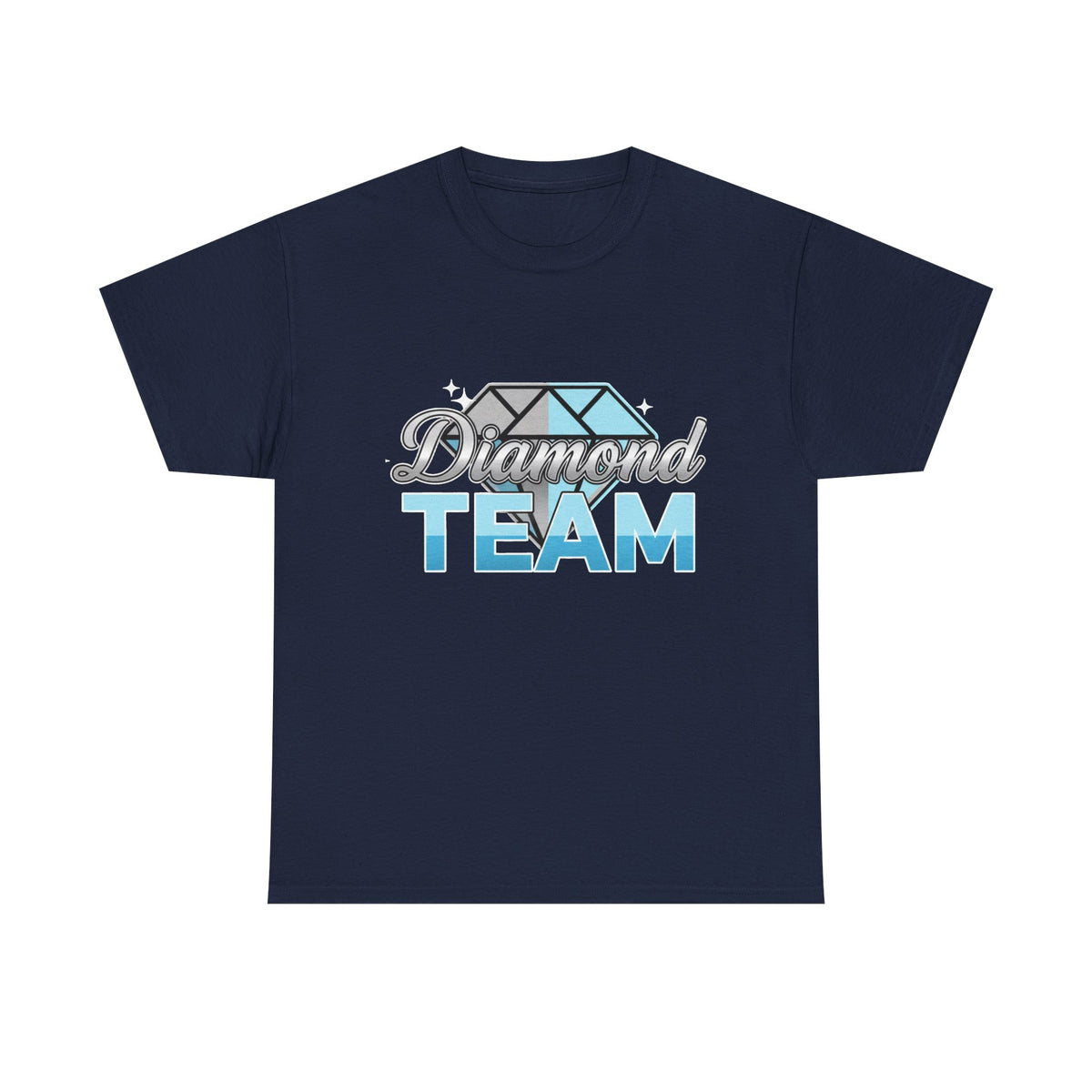 Diamond Team T-Shirt — Blue Gem Graphic Tee