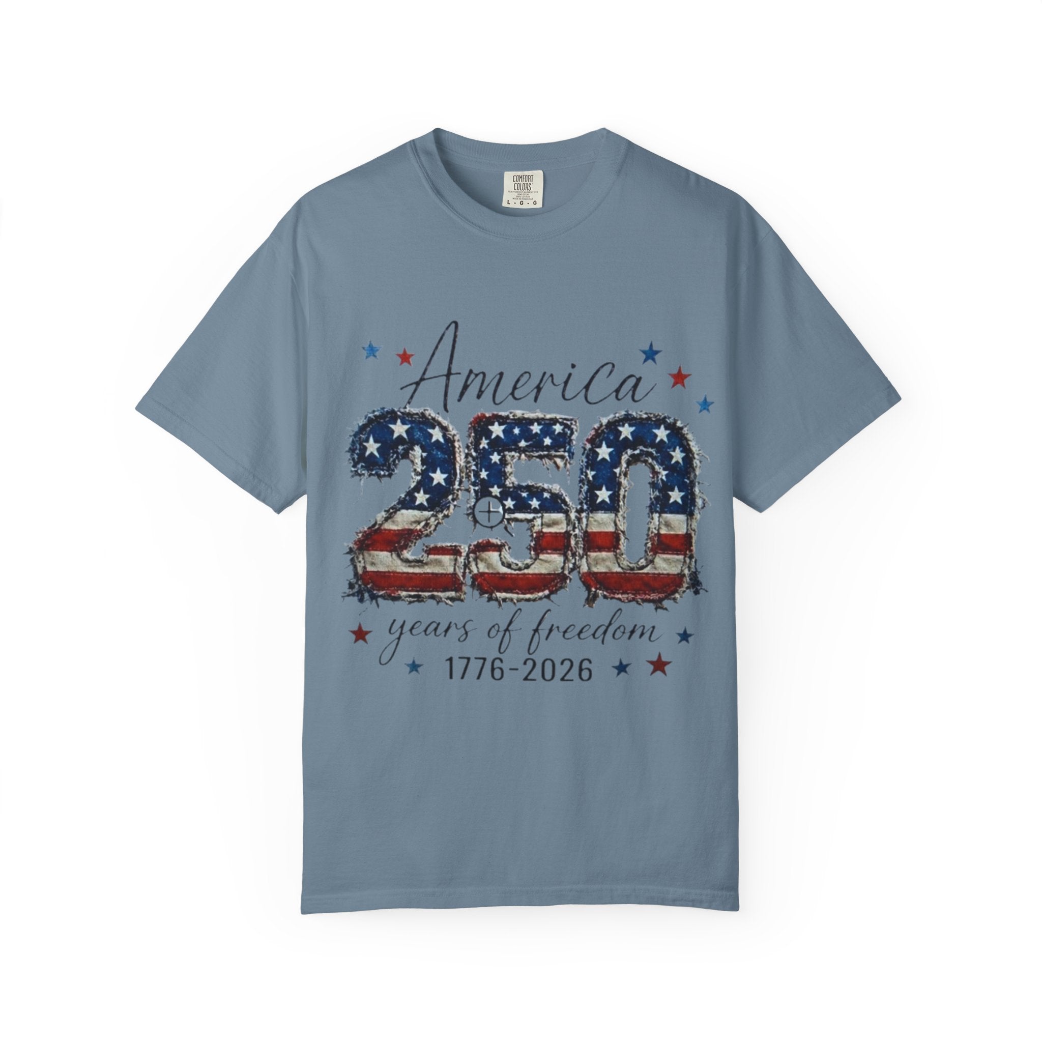 America 250 T-Shirt — 1776–2026 Stars & Stripes Patriotic Tee