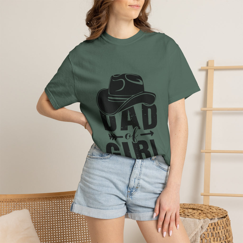 Dad of Girl T-Shirt — Cowboy Hat Father of Daughter Tee
