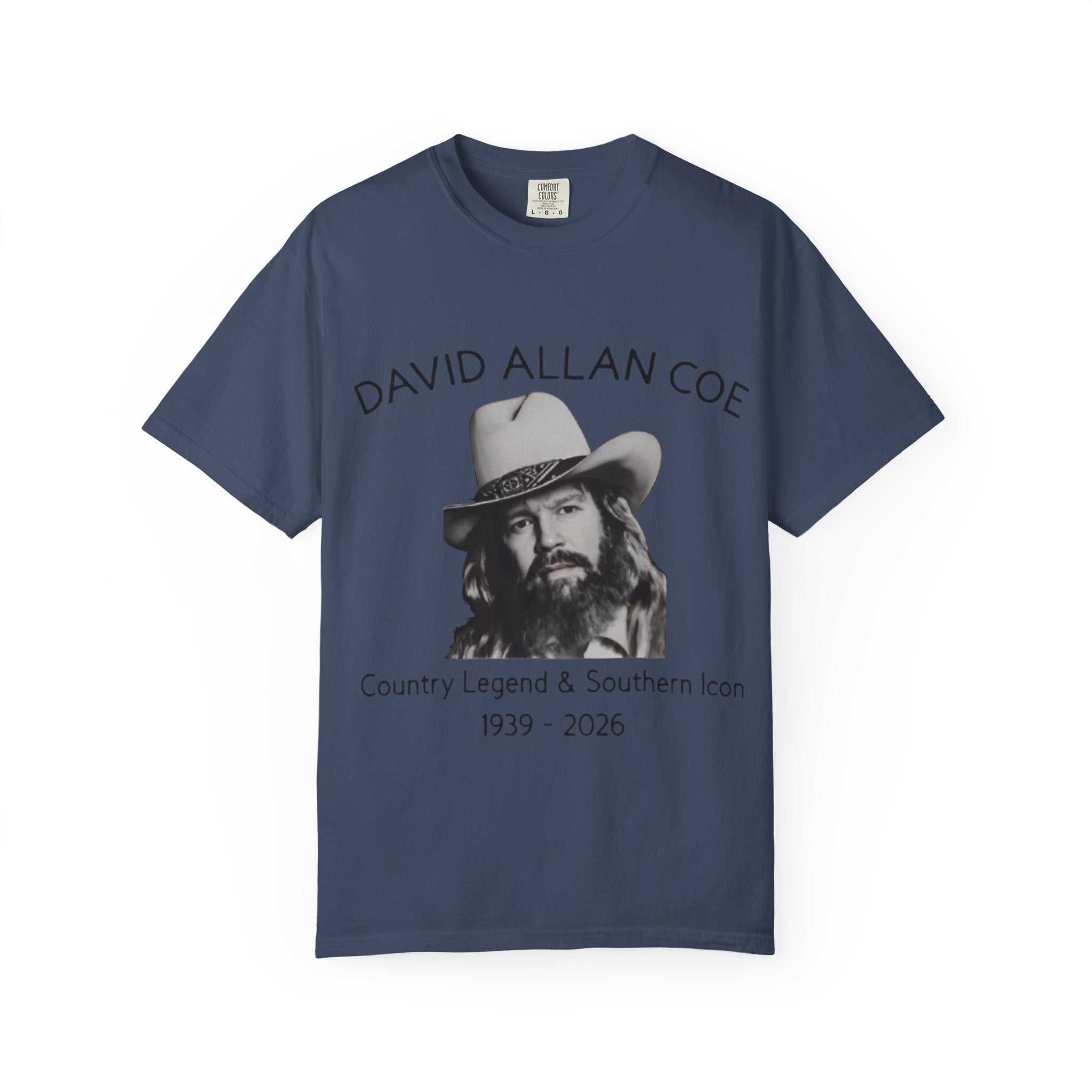 David Allan Coe Tribute T-Shirt – Vintage Cotton Memorial Tee