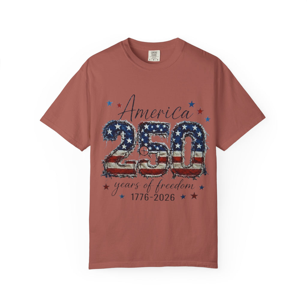 America 250 T-Shirt — 1776–2026 Stars & Stripes Patriotic Tee