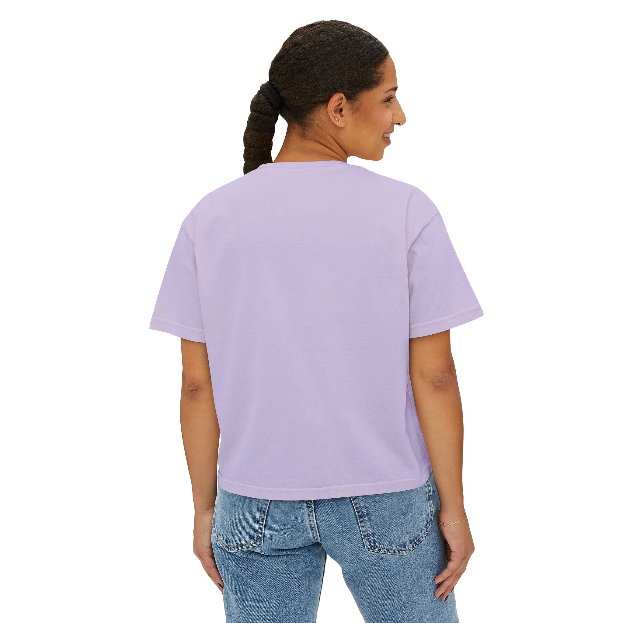 Cat Mom Boxy Cotton Tee