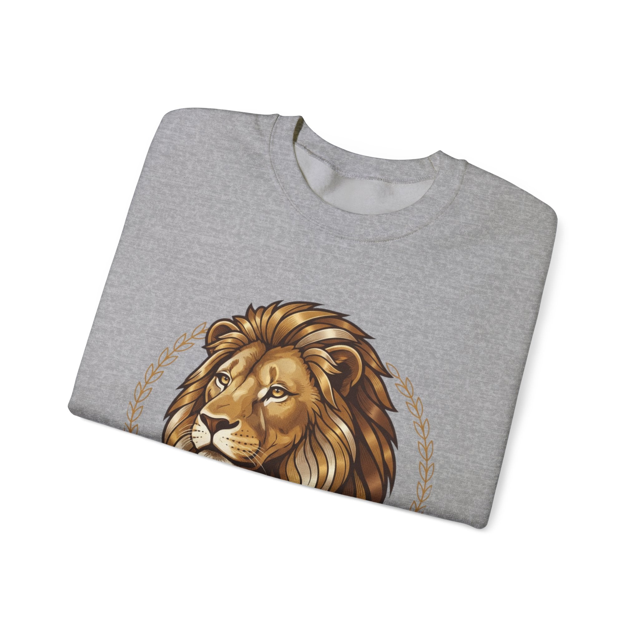 Lion Graphic Cotton Crewneck