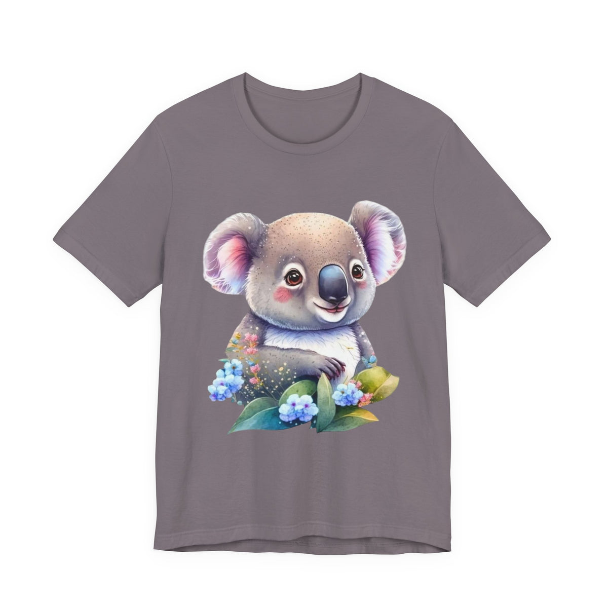Cute Koala Graphic Tee — Adorable Baby Koala with Flowers T-Shirt