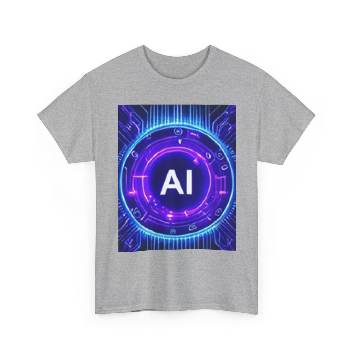 AI Circuit Tee — Futuristic Tech Graphic T-Shirt