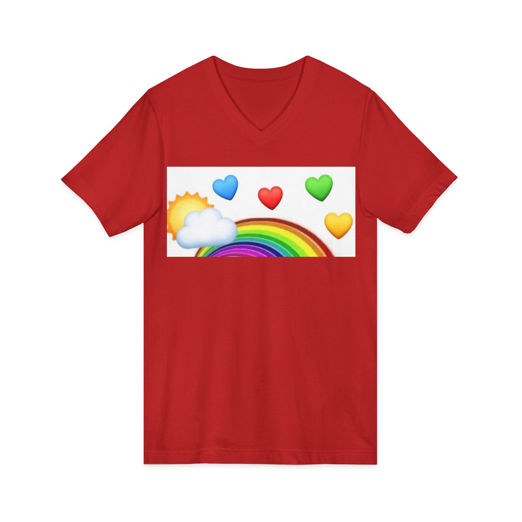 Unisex Jersey Short Sleeve V-Neck Tee