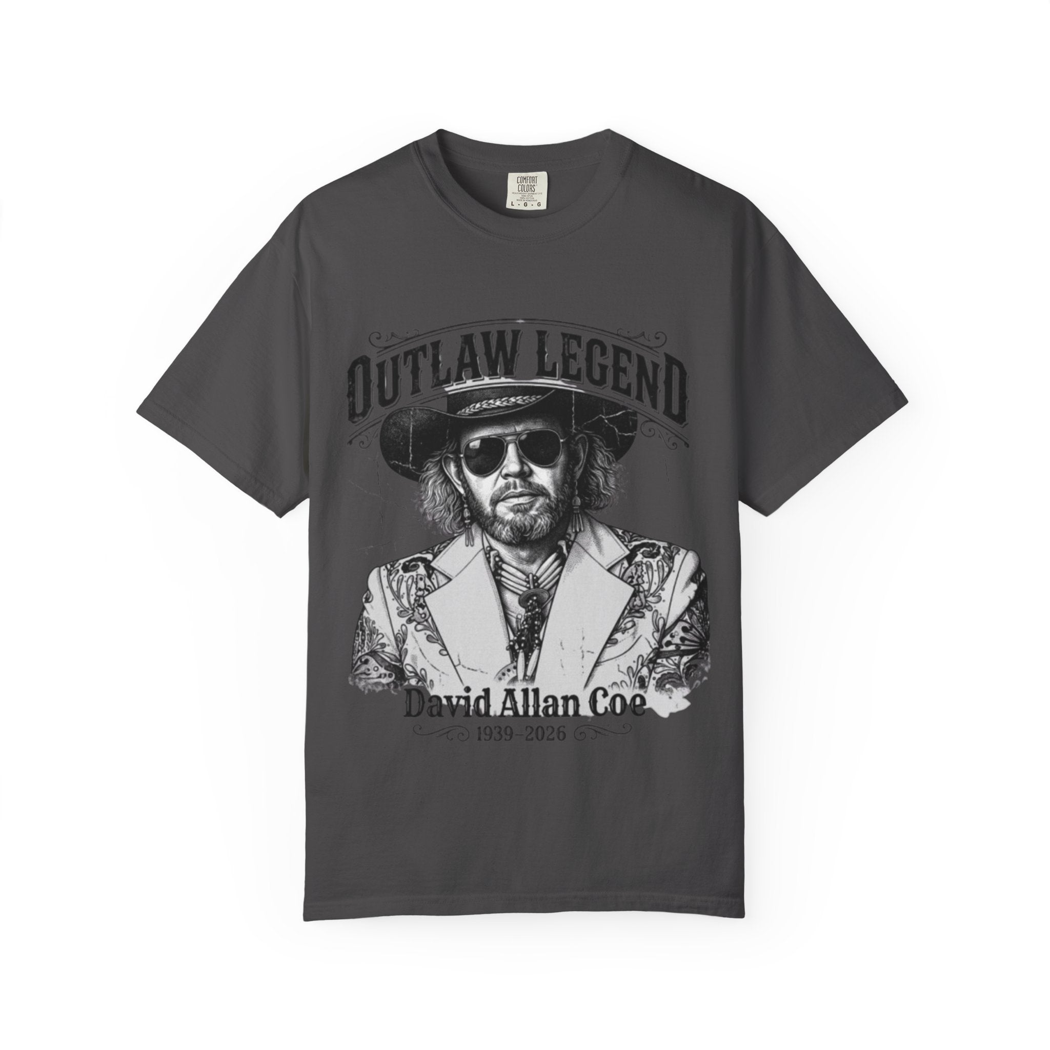 Outlaw Legend Tribute T-Shirt — David Allan Coe Memorial Graphic Tee