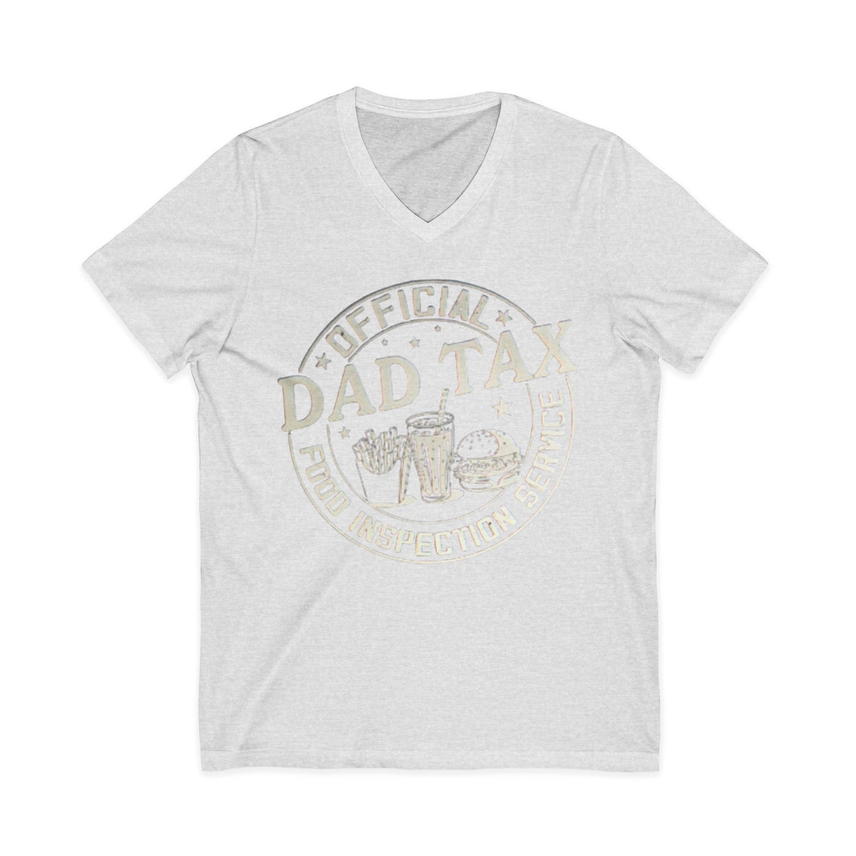 Dad Tax T‑Shirt — "Official Dad Tax Food Inspection Service" V‑Neck Tee