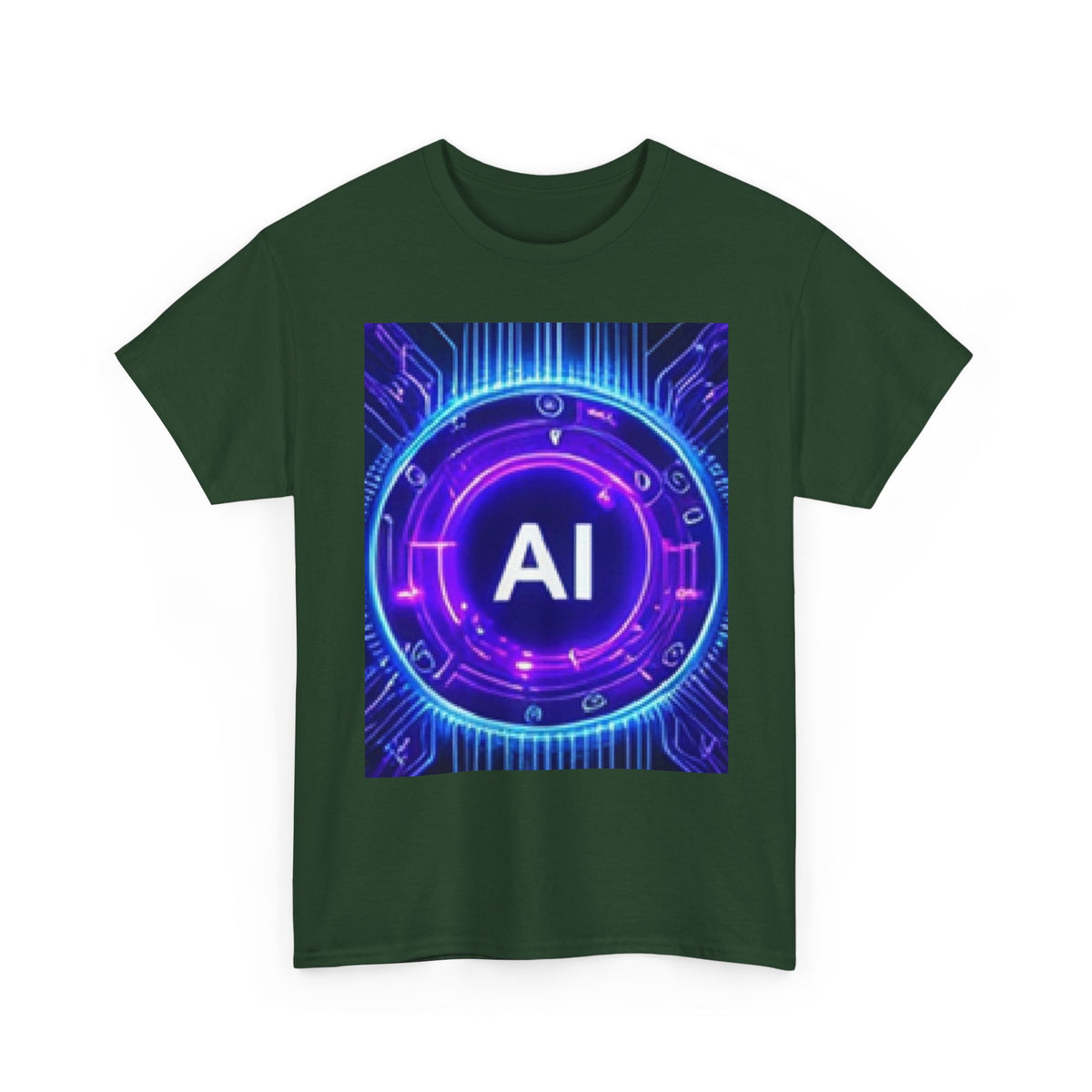 AI Circuit Tee — Futuristic Tech Graphic T-Shirt
