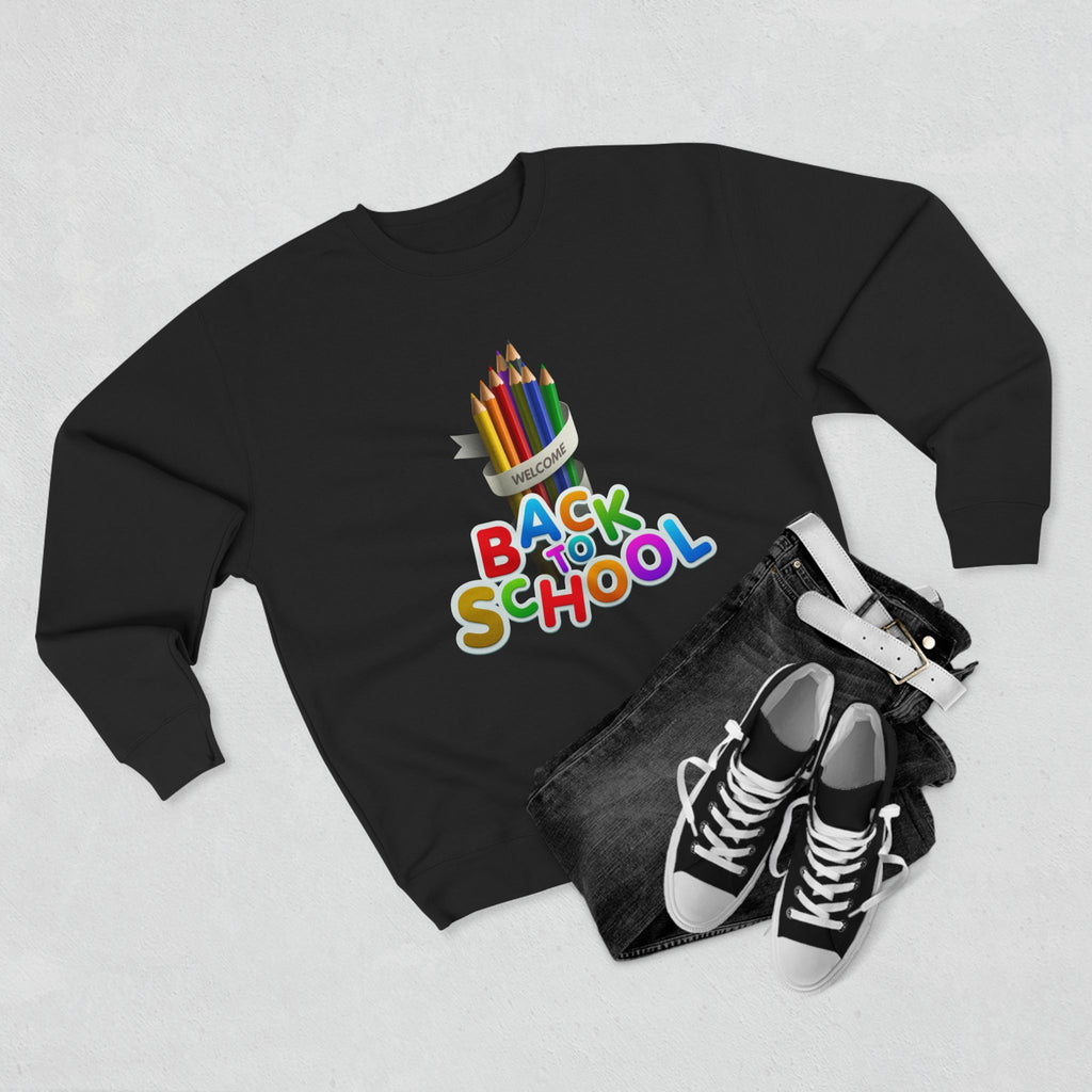 Okula Dönüş Sweatshirt'ü — Renkli Kalem Tasarımı