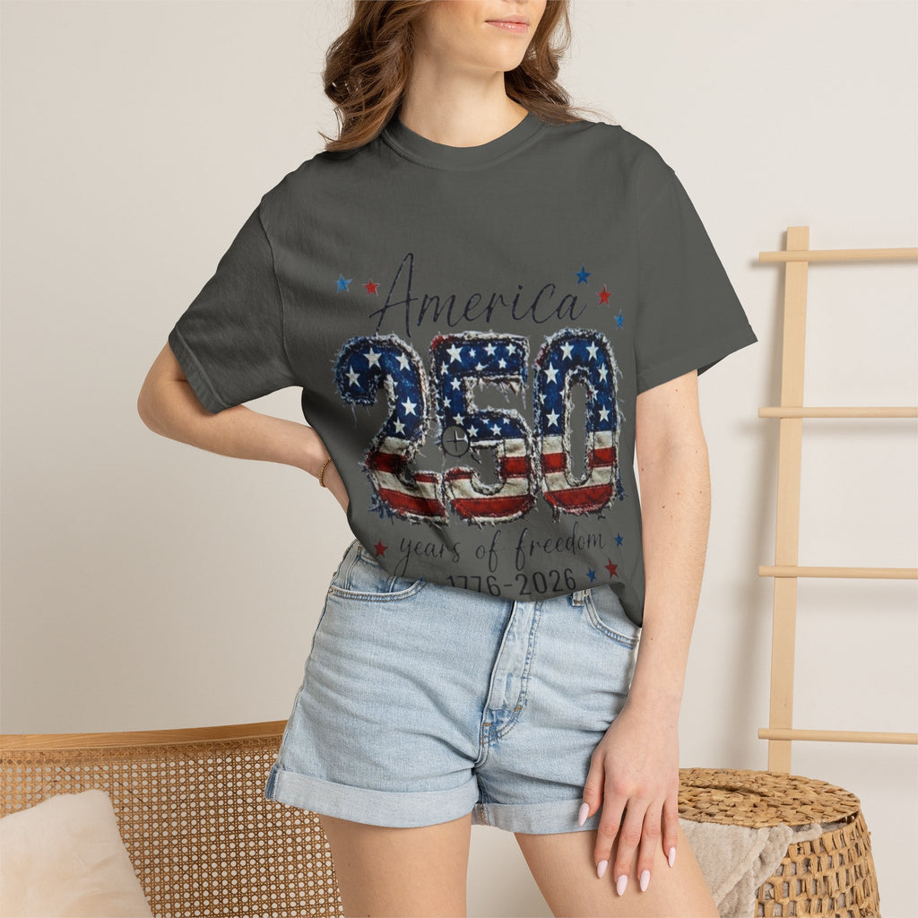 America 250 T-Shirt — 1776–2026 Stars & Stripes Patriotic Tee