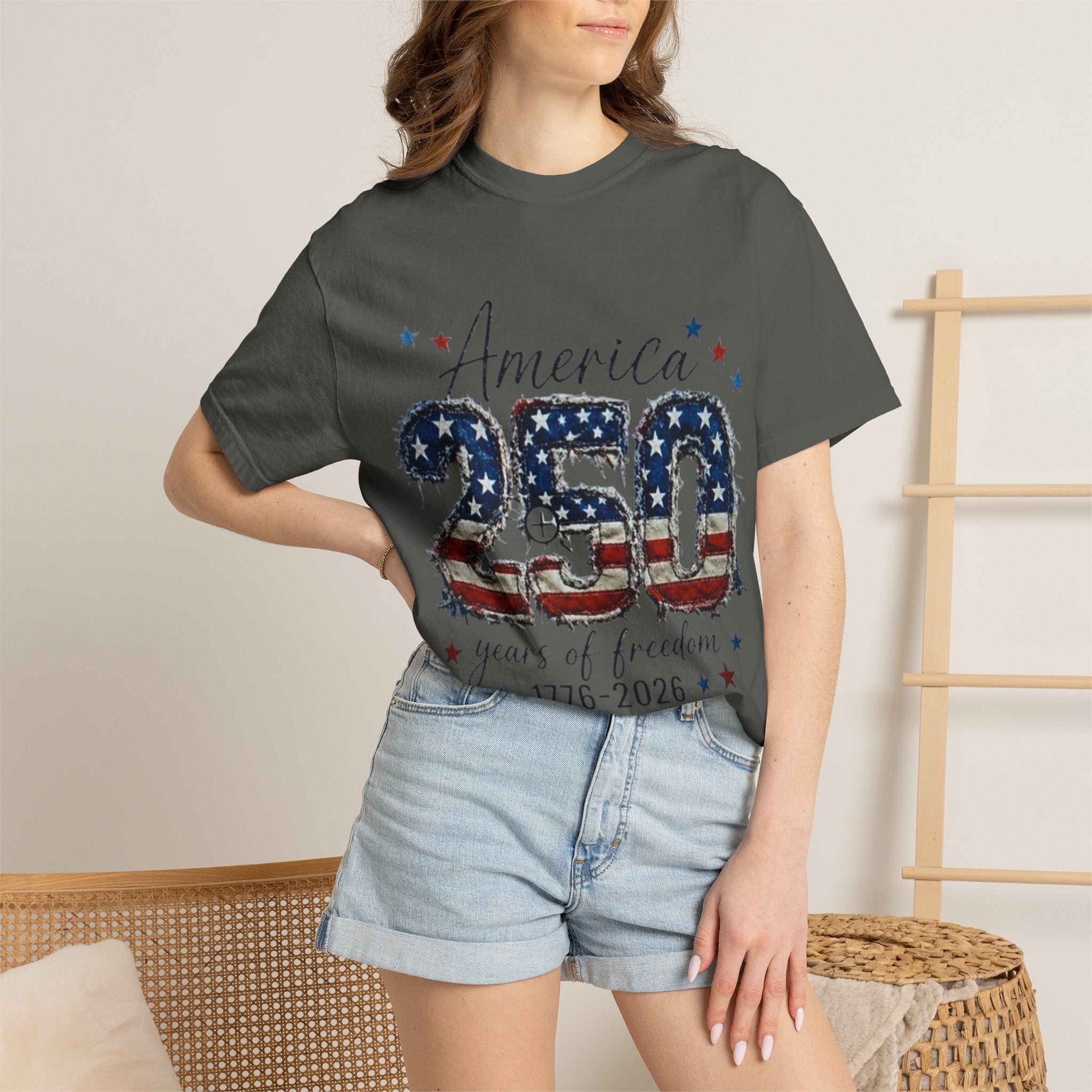 America 250 T-Shirt — 1776–2026 Stars & Stripes Patriotic Tee
