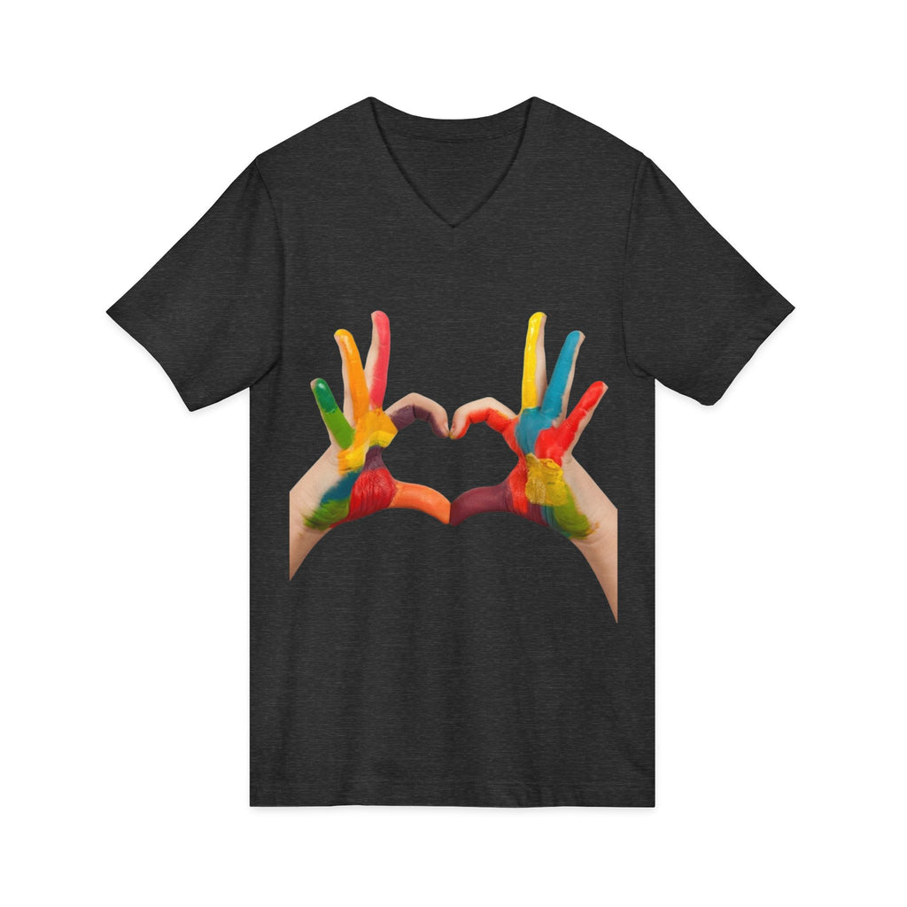 Unisex Jersey Short Sleeve V-Neck Tee