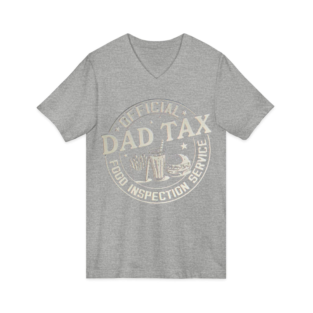 Dad Tax T‑Shirt — "Official Dad Tax Food Inspection Service" V‑Neck Tee