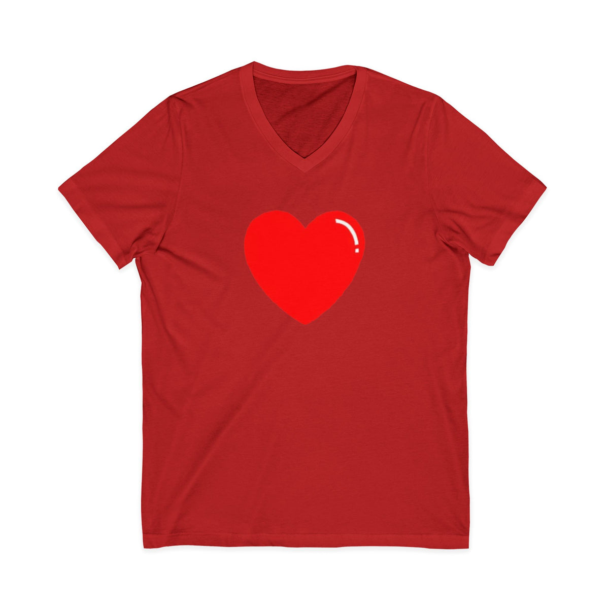 Unisex Jersey Short Sleeve V-Neck Tee