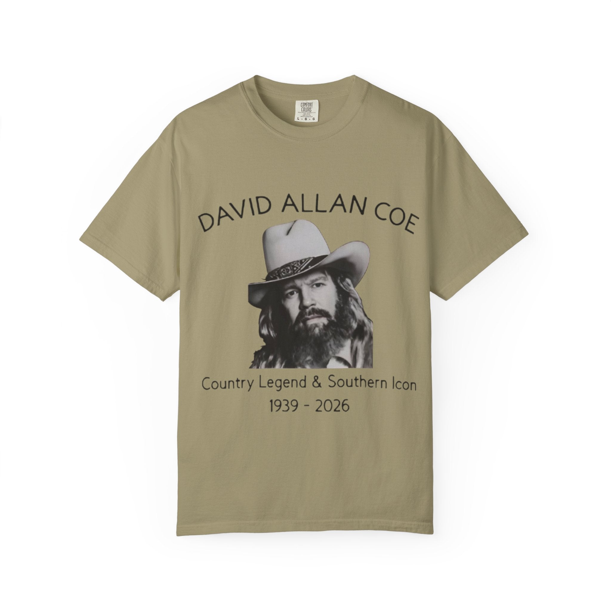 David Allan Coe Tribute T-Shirt – Vintage Cotton Memorial Tee