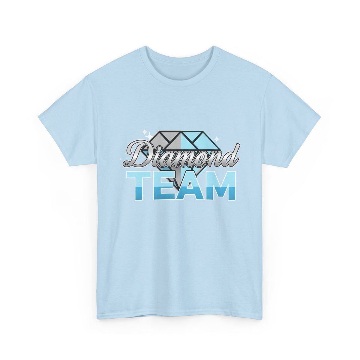 Diamond Team T-Shirt — Blue Gem Graphic Tee