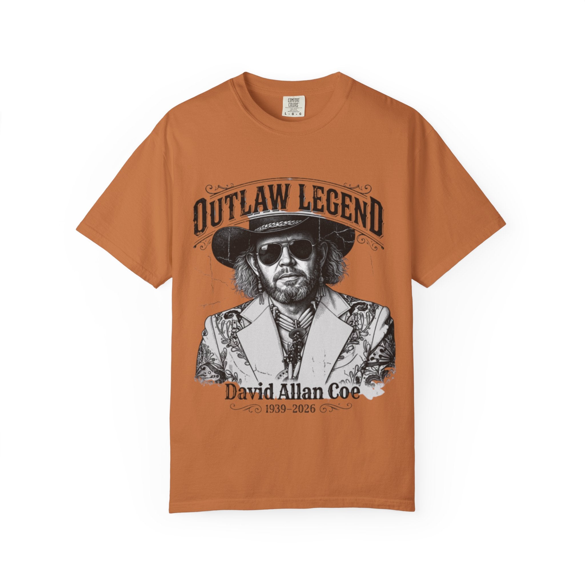 Outlaw Legend Tribute T-Shirt — David Allan Coe Memorial Graphic Tee