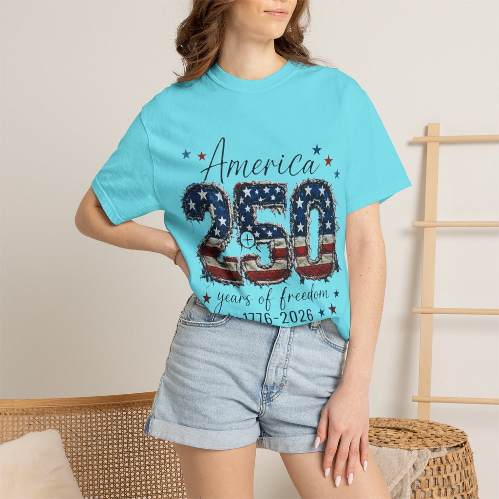 America 250 T-Shirt — 1776–2026 Stars & Stripes Patriotic Tee
