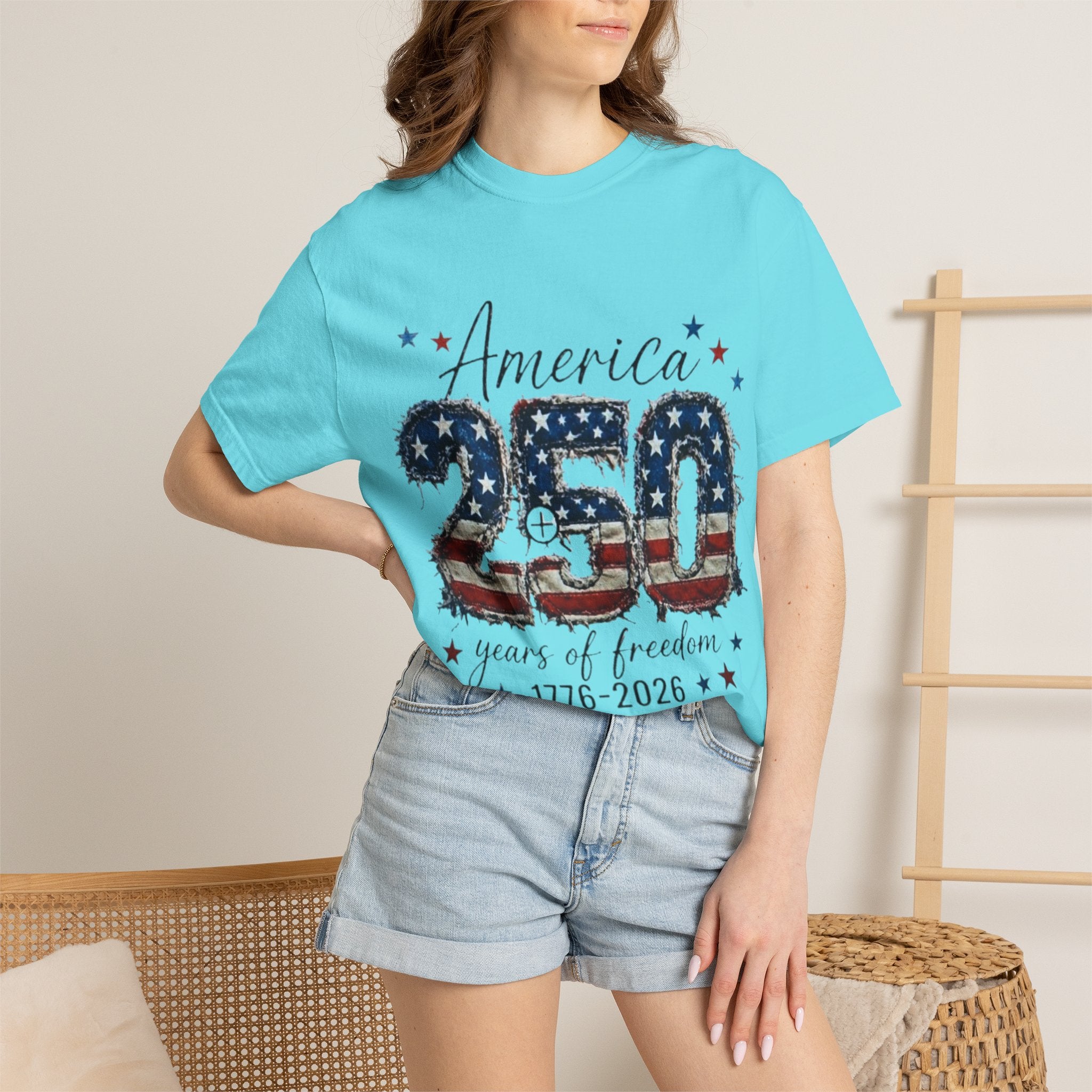 America 250 T-Shirt — 1776–2026 Stars & Stripes Patriotic Tee