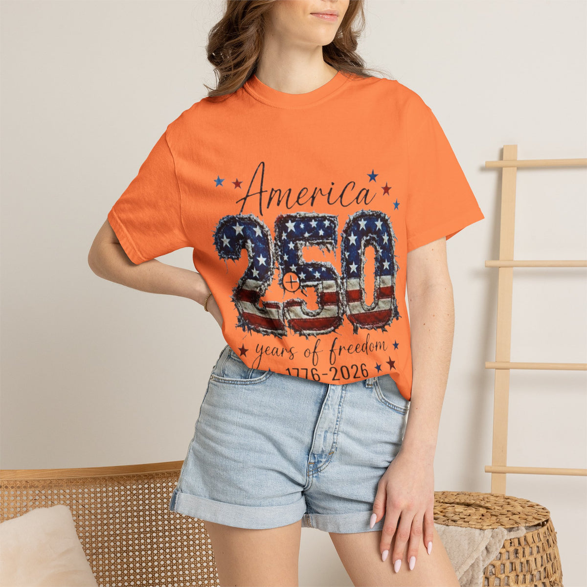 America 250 T-Shirt — 1776–2026 Stars & Stripes Patriotic Tee