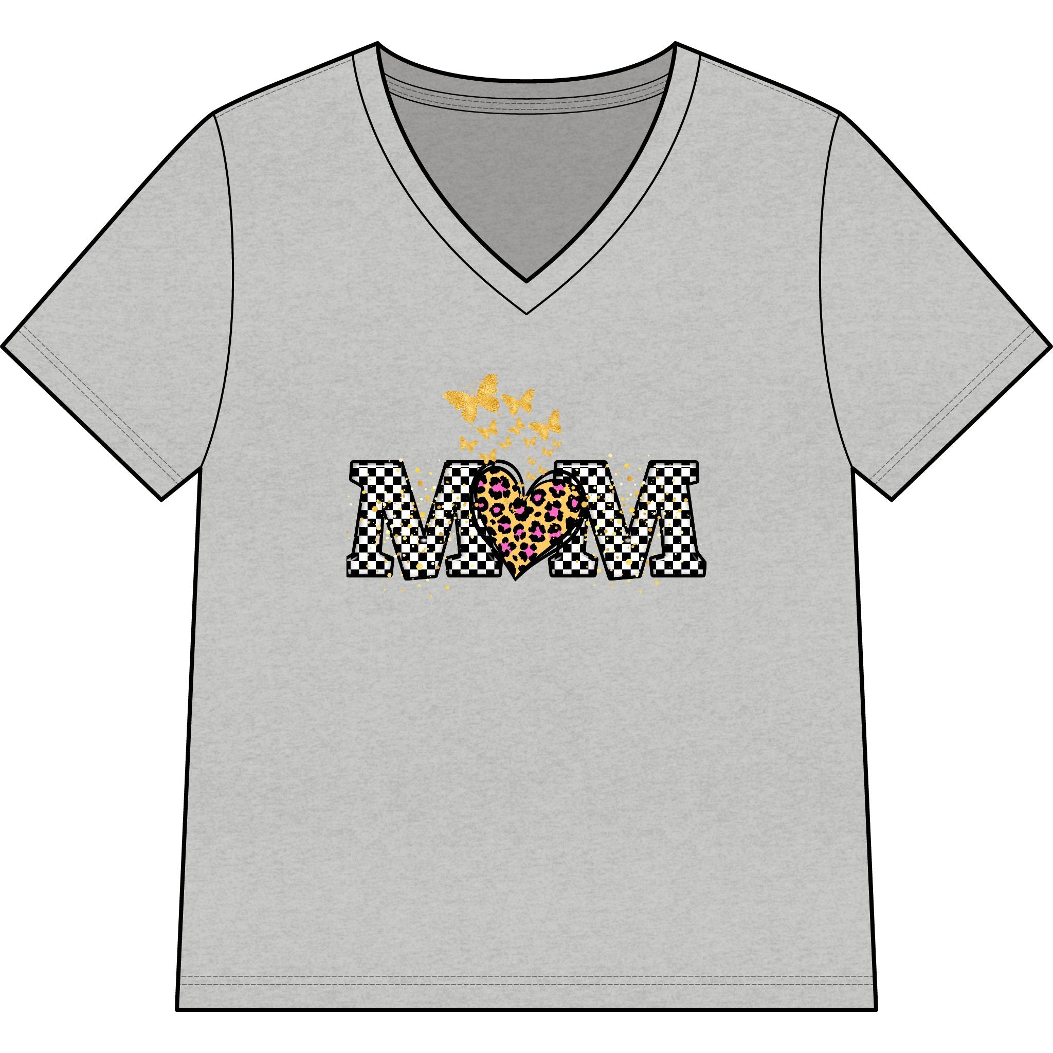 Relaxed Mom V-Neck Tee