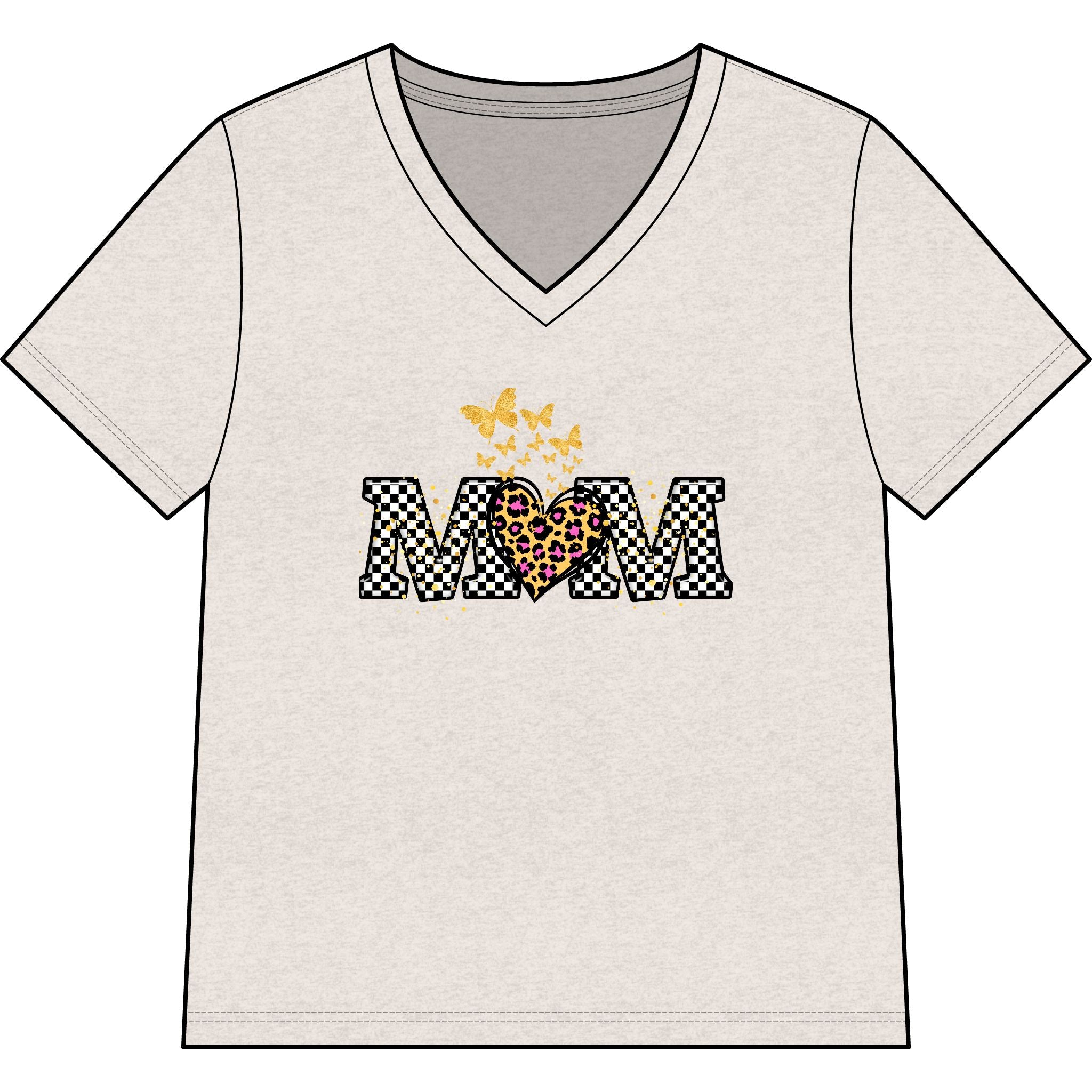Relaxed Mom V-Neck Tee