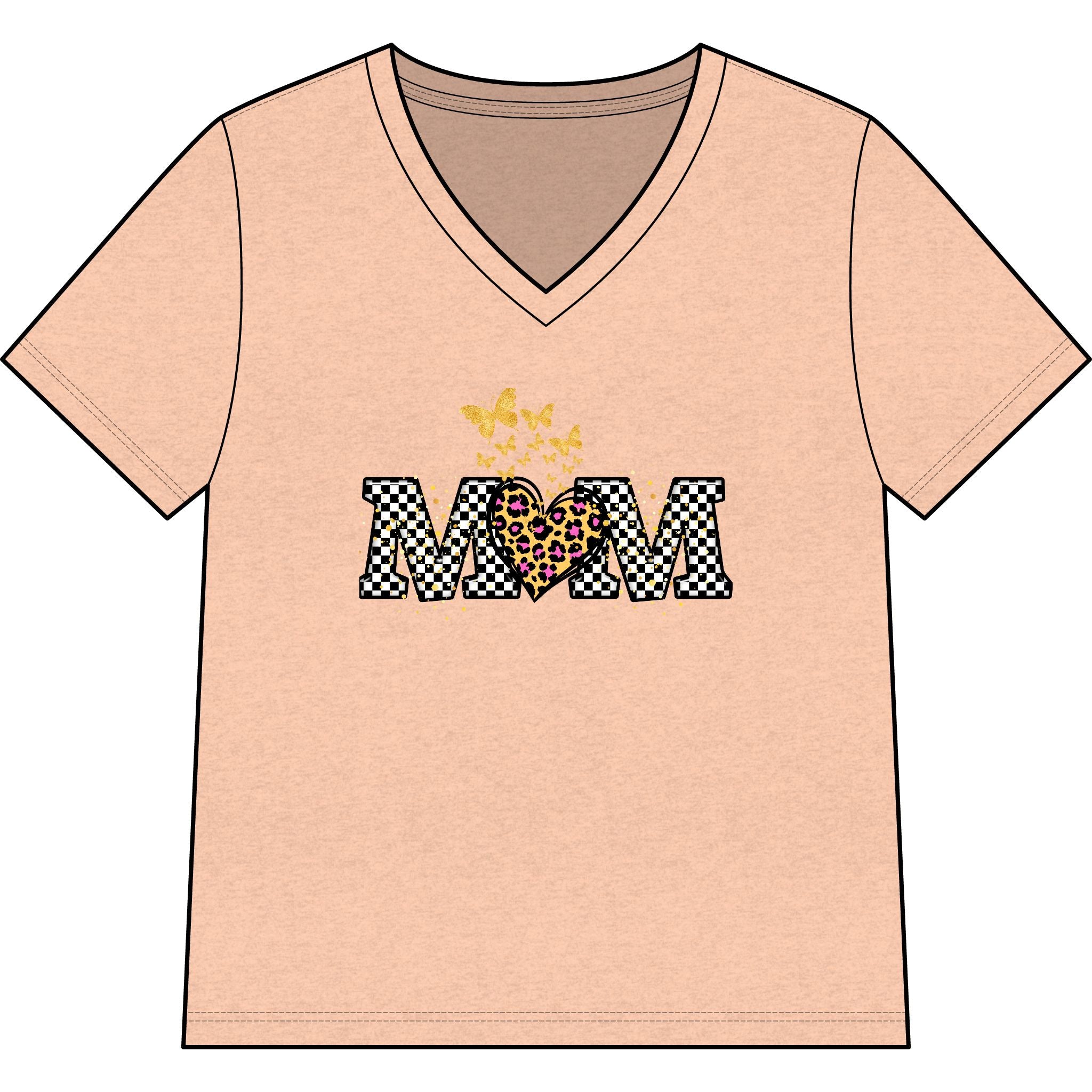 Relaxed Mom V-Neck Tee