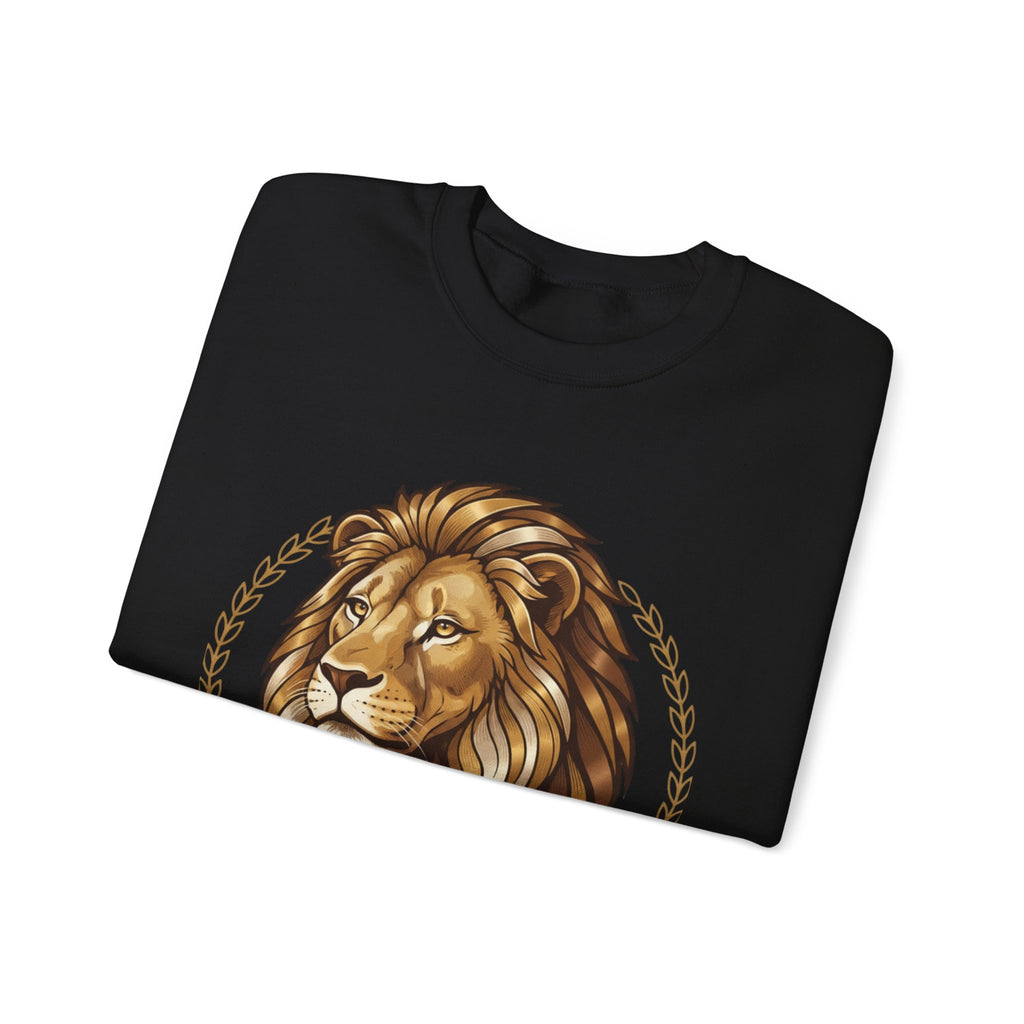 Lion Graphic Cotton Crewneck