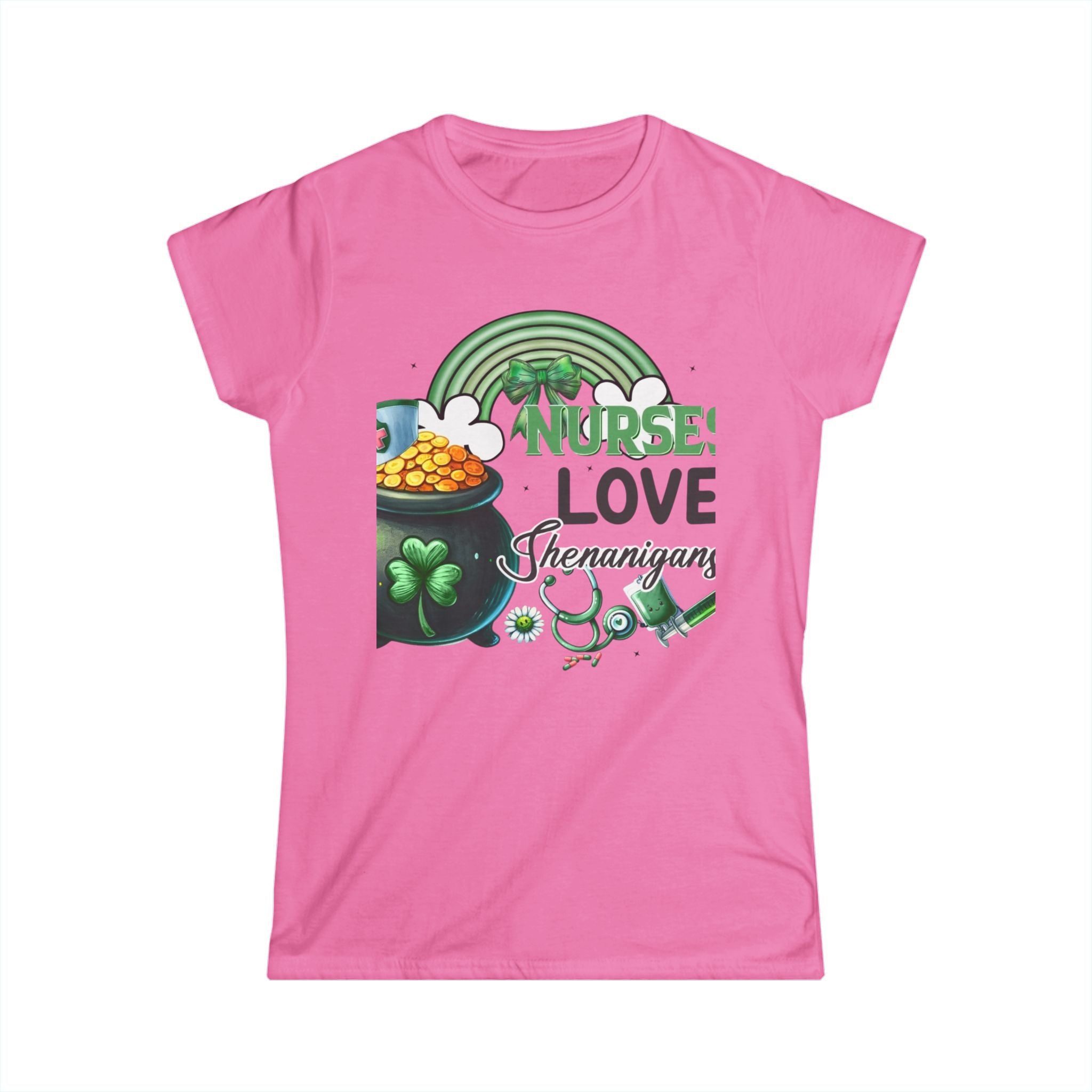 Nurse Shamrock Cotton Tee