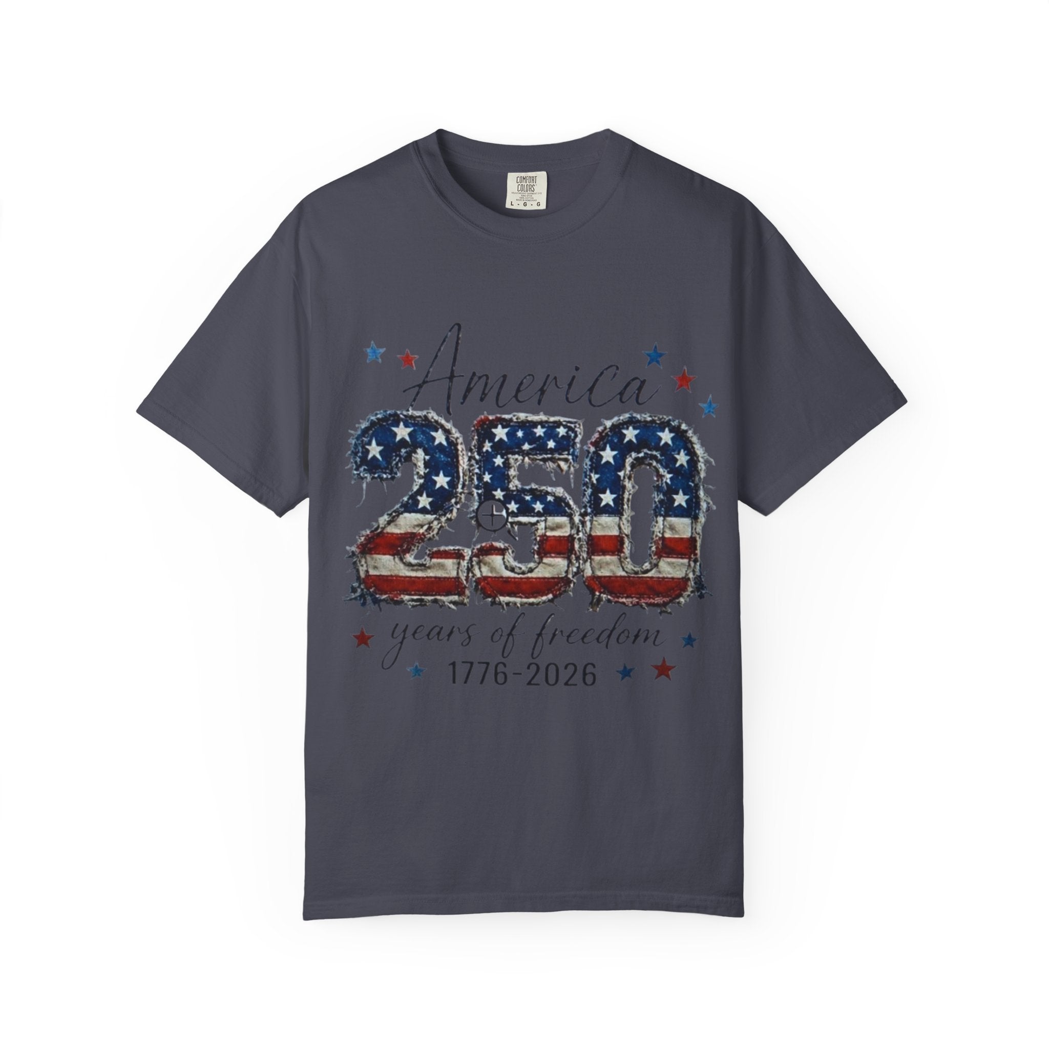 America 250 T-Shirt — 1776–2026 Stars & Stripes Patriotic Tee