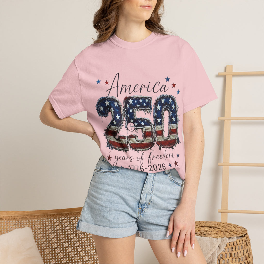 America 250 T-Shirt — 1776–2026 Stars & Stripes Patriotic Tee