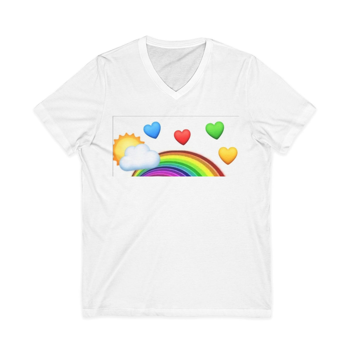 Unisex Jersey Short Sleeve V-Neck Tee