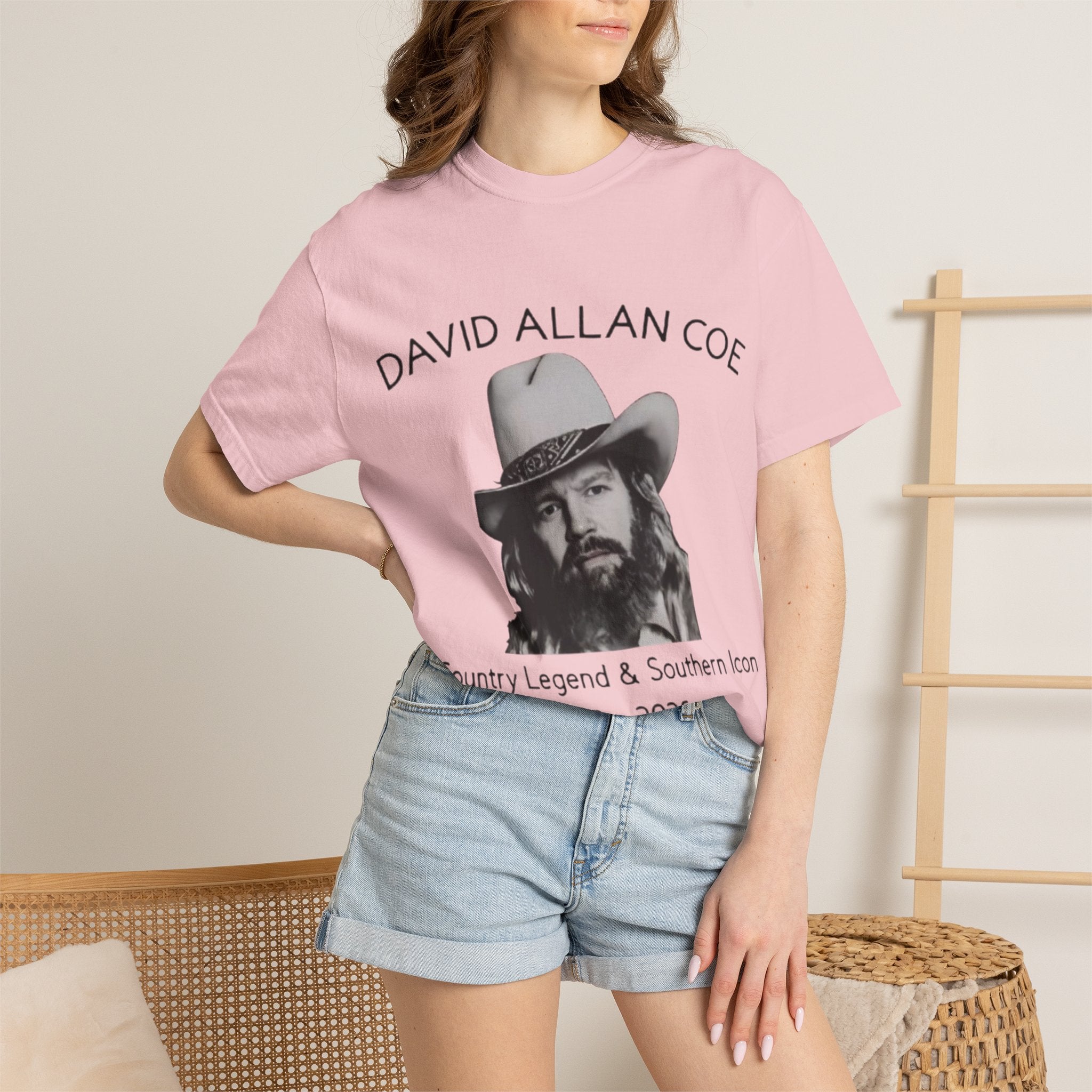 David Allan Coe Tribute T-Shirt – Vintage Cotton Memorial Tee