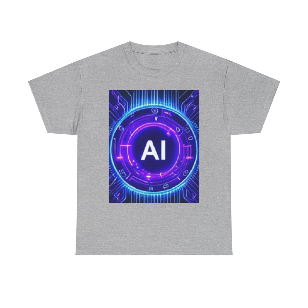 AI Circuit Tee — Futuristic Tech Graphic T-Shirt